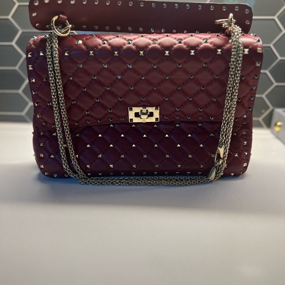 Valentino Garavani Nappa Large Rockstud Spike shoulder bag - Picture 5 of 5